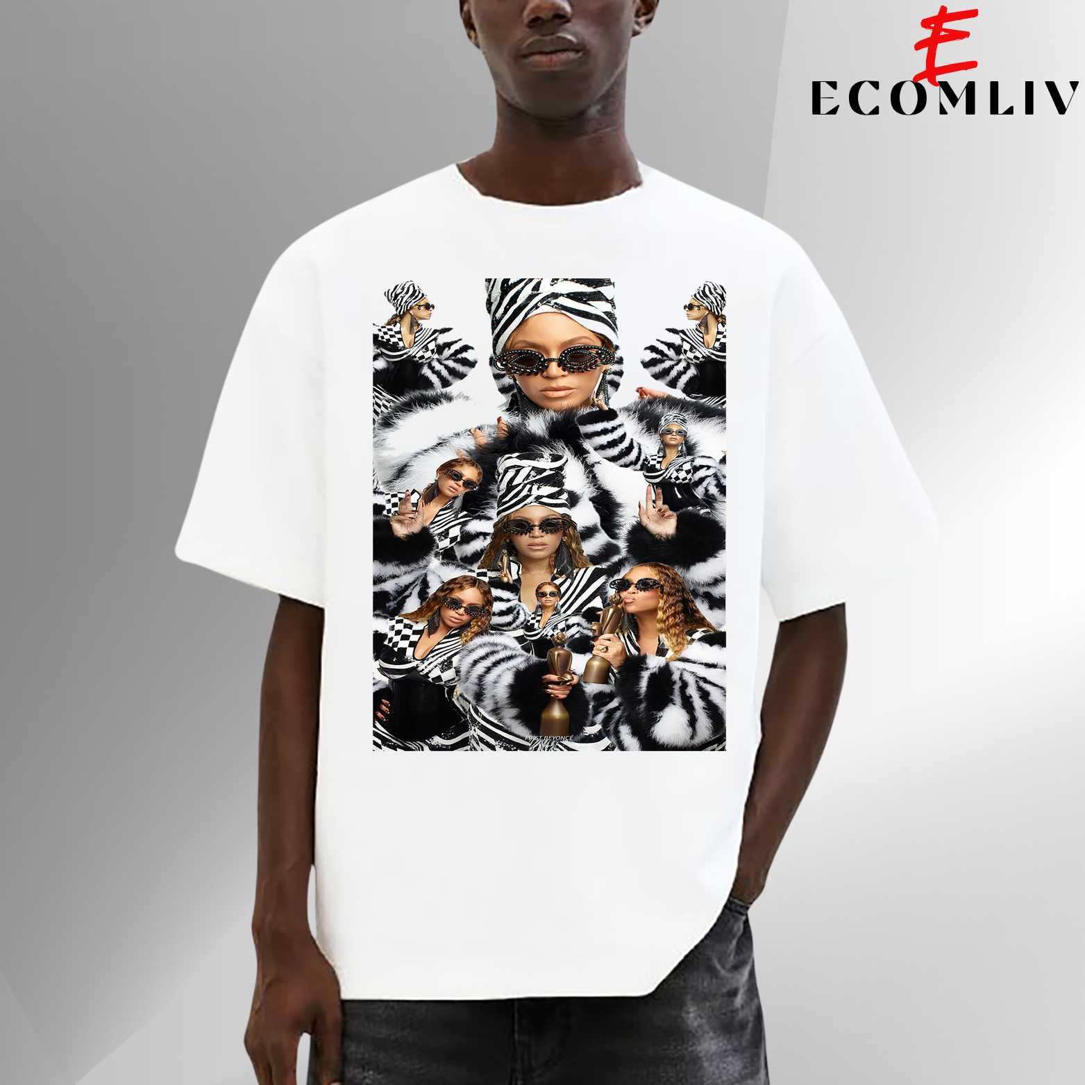 Beyoncé Face Graphic Tee, Streetwear Merch, Unisex T-Shirt